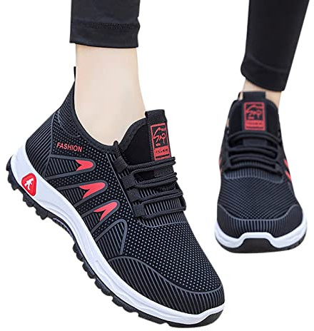 Sunnyuk Zapatos Mujer Comodos Deporte Malla Zapatillas Deportivos Duraderos De Ligeras Y Transpirable Niñas Caminar Zapatos Para Correr Ocio Plano Moda Para Ejercicio Fitness Gimnasio