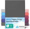 etérea Jersey Topper Spannbettlaken 120x200-120x220 cm Anthrazit für 5-10 cm Steghöhe 100% Baumwolle - Oekotex Spannbetttuch Matratzen Bett Bezug - Bettlaken 120x200cm - 120x220cm Grau