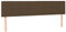vidaXL Kopfteil 2 STK., Bettkopfteil mit Holzbeinen, Höhenverstellbar Polsterkopfteil für Bett, Betthaupt Bettzubehör Schlafzimmer, Dunkelbraun 90x5x78/88cm Stoff