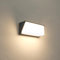 HLFVLITE 16W Außenwandleuchte Led Aussenlampe Anthrazit, Wasserdicht IP54 Aussenleuchte eckig Aluminiumguss Innen Außen Terrassenbeleuchtung, Warmweiß 3000K