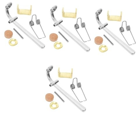 ibasenice 4sätze Posaune Ablassventil Zubehör Mit Korkpad Ersatzteil Für Trombone Praktisches Und Kompaktes Design Für Verschiedene Modelle Einfache Installation Und Pflege