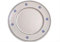 ESTOCK1STYLE SET PIATTI Fondi/Piani 24 cm in ceramica Artigianali con fiori blu dipinti a mano (Set piatti Piani 6)