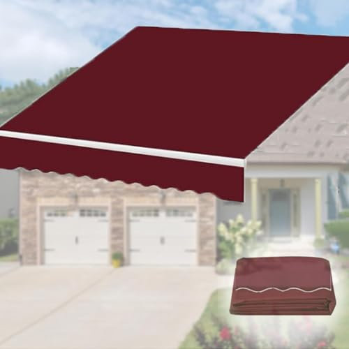 NILZA Tela di Ricambio per Tenda da Sole Retrattile Tenda Parasole Protezione UV Tenda da Esterno Tessuto di Ricambio, Telo Tenda da Sole per Ricambio, Senza Telaio(Size:(6.6x5ft) 2x1.5m)