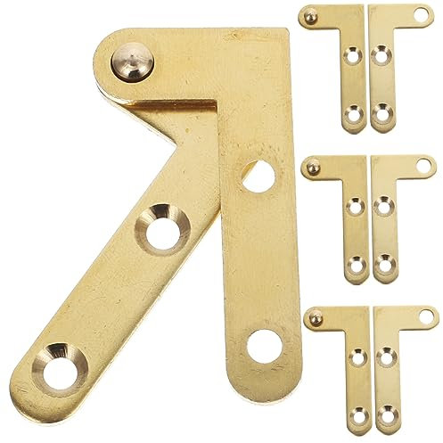 OSALADI 4sets Cerniere Pivotanti Gradi Per Porta Segreta Cerniere Per Porta Nascosta in Rame Scomparsa Per Armadio Soffitta e Altri Usi Interni