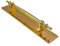 EUROART Dulice Solid Brass Pull Handle on Backplate in Polished Brass Finish & Dimensions 380mm x 68mm Robust and Stylish Choice for Doors & Large Front Doors