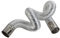 KITANDOVE Schornstein Abgasrohr Auspuffrohre Schornsteinverlängerung Ofenrohr Biegsames Rohr Abluftrohr des Heizofens Flexibles Kaminrohr Entlüftung Zu Hause Flexibel Silver Aluminiumfolie