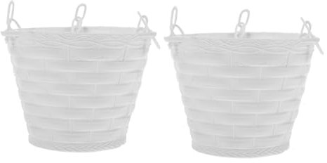 Milisten Vasi Sospesi per Piante Decorativo per ed Esterni in Set 2 Vasi Appesi per Facile da Installare e Resistente