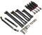 GTFRUQAS Für FMS Für Fire Für Horse Für Eazyrc Für Thunder 1/18 Auto Metall Upgrade Zubehör Stoßdämpfer Trolley Set Storm RC Fernbedienung RC Ersatzteile(Black)