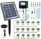 Sistema de riego solar para jardín, balcón, sistema de riego automático, sistema de riego por goteo con 12 temporizadores y manguera de 15 m para jardín, balcón, plantas en macetas al aire libre