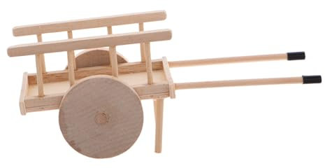 FUNOMOCYA 1satz Miniatur Landwirtschaftswagen Mit Heuballen Dekoration Nostalgische Simulation Für Kreative Projekte Und Landschaften