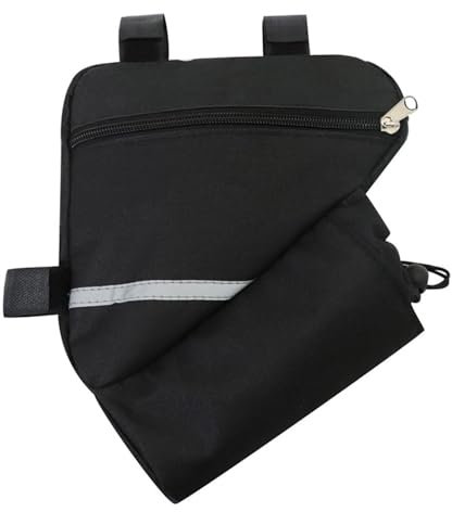 THINCAN Bike Triangle Frame Bag Bicycles Front Handlebar Bag Strap-On Saddle Bag Cycling Bike Storage Tube Bag
