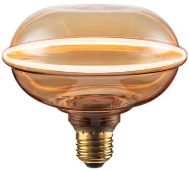 Suprema, Dekorative Lampe Ring, E27-Fassung, Bernstein-Finish, 1800K