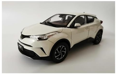 Classique Die Cast Modèle pour Toyota Izoa Moulé sous Pression Échelle 1:18 Modèle Voiture Alliage Scène Garage Ornements Collection D'affichage Miniature De Collection(White)