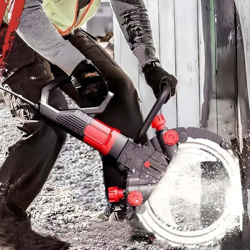 Ring Concrete Cutter Saw Electric - 16/20/23 Inch, 3300 RPM Motor with an Intelligent Water Pump - for Reinforced Concrete, Ceramic Tiles, Red Brick Walls,600mm