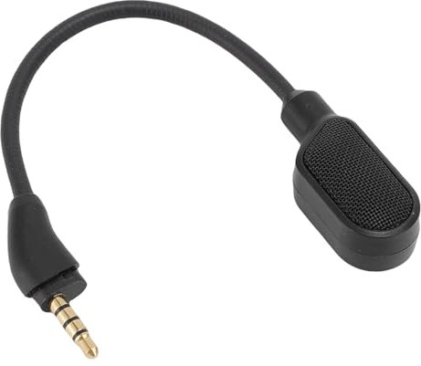 Plyisty Replacement Mic for Hyper X Cloud III Wired/Wireless Gaming Headphone, 3.5mm Detachable Noise Cancelling Microphone Boom, Adjustable Design