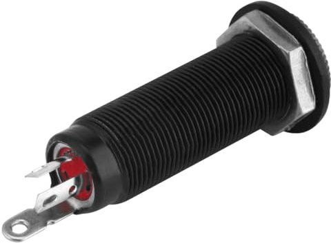 FRCOLOR Endpin Jack Stecker für Gitarre und Bass Kompakt Langlebig Einfache Montage ohne Schrauben Hoher Sensitivitäts Socket Plug Schwarzer Ausgang für Akustische und Elektrische