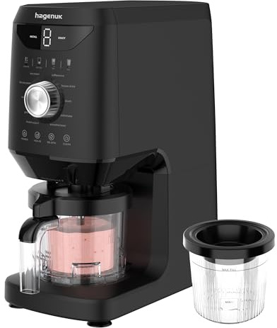 Hagenuk IceTwist Heladera, máquina de helados y granizado con 10 programas, heladera, sorbete, yogur congelado, granizado, batido y batido