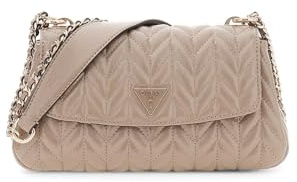 GUESS Umhängetasche Schultertasche Cheryl Convertible Xbody Flap Dark Taupe