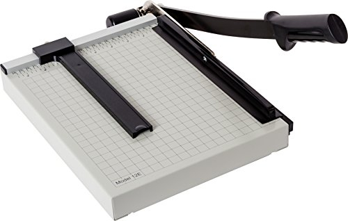 Dahle Vantage Papier Trimmer, 30,5 cm 38,1 cm 45,7 cm Längen, 15 Blatt, automatische Lenkerklemmung, verstellbar Guide, Metall Boden mit 1/5,1 cm Gitterlinien, Guillotine Papier Cutter