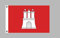 Flagge 90 x 150 : Hamburg