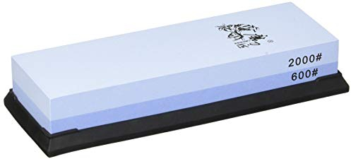 TAIDEA 600/2000 Grit Combination Corundum Whetstone Knife Sharpening Stone/Double Two-Sided Knife Waterstone Sharpener T6260W