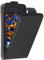 mumbi Echt Leder Flip Case kompatibel mit iPhone 4 / 4S Hülle Leder Tasche Case Wallet, schwarz
