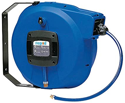 Rapid Schlauchaufroller 1.08.08/1 RAPID GMBH LUFT, DN8 8MTR. 10BAR, Blau, WINDING_REEL, Wandmontage