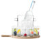 LSA International 38.5 cm, Oak, Clear, Vodka Serving Set & Oak Paddle L38.5cm, Clear
