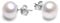 VIKI LYNN Perlen Ohrstecker Perlenohrringe Damen Ohrringe Sterling Silber 925 Ohrringe mit 10-11mm Suesswasserperlen