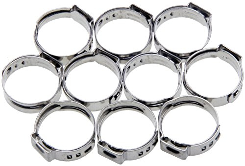 10 Stück Schlauchschellen aus Edelstahl 6-7mm bis 17,8-21mm
