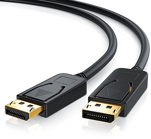 CSL - 3m metres Ultra HD Displayport 1.2v DP on Displayport 1.2v DP cable with latches incl. audio transmission - certified - Compatible with Apple and PC