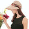 WITERY 2 in 1 Reversible Packable Sun Hat with Neck Flap Women's Large Brim UV Protection UPF 50+ Breathable Quick Dry Outdoor Sports Visor Beach Fishing Hat