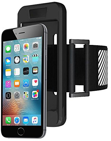 KING OF FLASH Sports Silicone Case & Armband (2in1) Compatible with iPhone 8, 7, 6, 7 Plus, 6 Plus, S7, S7 Edge in Soft Silicone Material, Lightweight & Fully Adjustable for Gym, Workout, Jogging