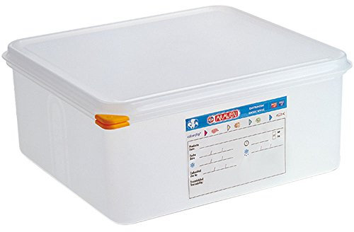 ARAVEN Gastronormbehälter mit Deckel, Polypropylen, GN 2/3 (200 mm)