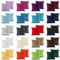 2er Pack Jersey Kissenbezug mit Reißverschluss 100% BW 160 Gr/m² Kissenhülle, Farbe:Burgund, Größe:40 x 40 cm