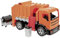 LENA -2166 Giant GIGA Trucks approx. 72 cm, axles and 2 bins, Orange Garbage Truck, XXL Toy Vehicle for Children from 3 Years, 2166, Multicoloured
