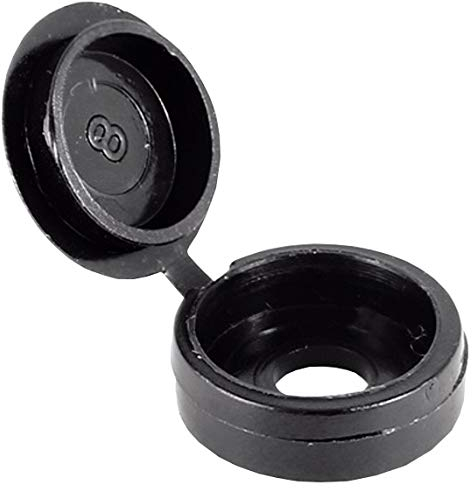 100 x Screw Cups & Cover Surface WASHERS for Screw Sizes 10-12-14 Black