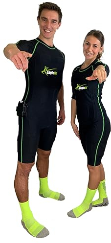 eaglefit Home EMS Fitness-Trainer, Kabelloses EMS Training für zu Hause - wie im Studio - mit Ganzkörperanzug und App, L