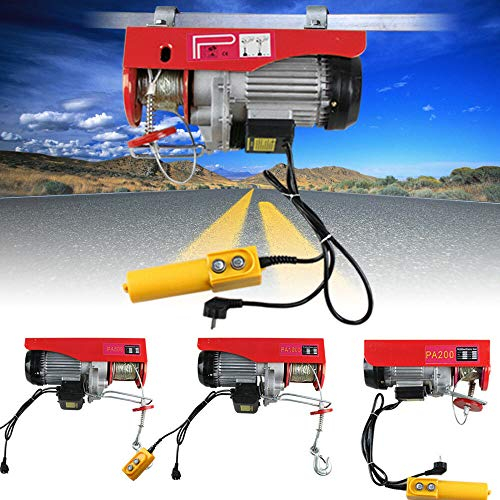 Elektrische Seilwinde 200-1000Kg Flaschenzug Kran Seilzug Motorwinde Hub Winde Seilhebezug Kettenzug (800kg)