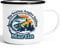 SpecialMe® Emaille-Tasse Geschenk Angeln Spruch Die besten Angler heißen Wunsch-Name personalisierte Geschenke weiß-schwarz Emailletasse