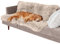 Furhaven XL Waterproof Calming Plush Long Faux Fur & Velvet Dog Blanket, Washable - Taupe, Extra Large