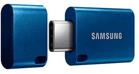 SAMSUNG Clé USB Type-C™, 128 Go, transfère 4 Go de fichiers en 11 Secondes avec jusqu'à 400 Mo/s Vitesse de Lecture 3.13, Compatible avec USB 3.0/2.0, étanche [Version Canada]