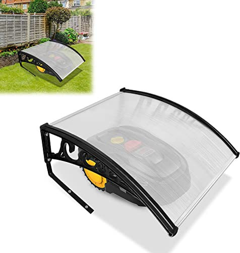 VA-Cerulean Mähroboter Garage Dach Rasenmäher Automower Carport Bausatz 103x81x33cm Polycarbonat Überdachung UV-Schutz Regenschutz Schneeschutz Anti-Hagel Mähroboterzubehör
