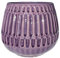 Nordring Retro Übertopf Vintage Pflanztopf für Zimmerplanzen Blumentopf Riff L (16,5 cm ø), Purpur, Keramik