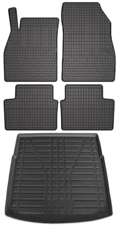 Fußmatten Kofferraumwanne Set kompatibel mit Opel Insignia A Sports Tourer 2009-2013 Gummi