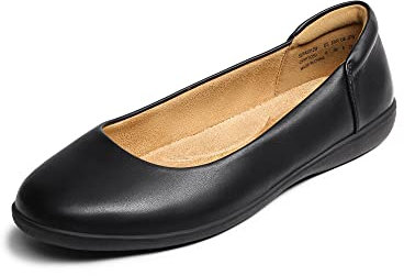 DREAM PAIRS Comode Ballerine da Donna con Soletta Ammortizzata e Suola Antiscivolo Classica Scarpe Basse da Donna,Size 40.5,Nero,SDFA2312W