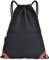 Cosyres Kordelzug Turnbeutel Rucksack Mit Verstellbar Reißverschluß Tunnelzug Innentasche Sportbeutel Hipster (Schwarz)