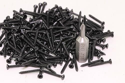 bahnwaren 2004 Gleisschrauben Holzschrauben Kreuz 200 St. 1,6x13mm + WERA Bit für H0 C-Gleis bahnwaren