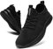 CAIQDM Schuhe Herren Laufschuhe Sneaker Outdoor Sportschuhe Turnschuhe Männer Joggingschuhe Atmungsaktiv Running Shoes Men Walking Schuhe Freizeitschuhe Fitness Schuhe Schwarz 49 EU