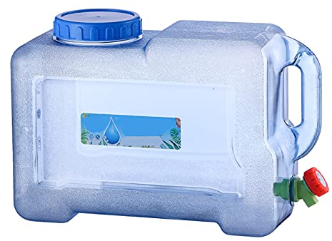 Jericane eau Réservoir D'eau Conteneur D'eau Avec 20L Robinet Bouteille D'eau Sac D'eau Extérieur Porteuse D'eau De Camping Voiture De Voyage Portable Seau D'eau Avec Poignée Pour L(Size:Trois pièces)